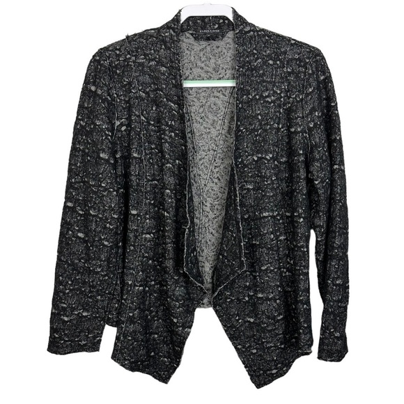 Eileen Fisher Wool Blend Asymmetrical Open Front Jacket - Picture 7 of 7